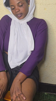 Nigerian Village Girl Getting Squirt on the Live Video