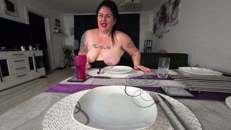 LadyLenaXXX: Dinner with Step-family/stepbrother Sucked Empty Under the Table