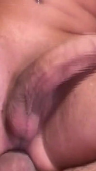 Busty Tattooed Trans Cougar Rides Thick Cock in Bathroom