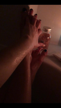 I’m in the Bath.... and You Are Shivering Holding My Fluffy Towel with Your Cock Locked in Its Cage