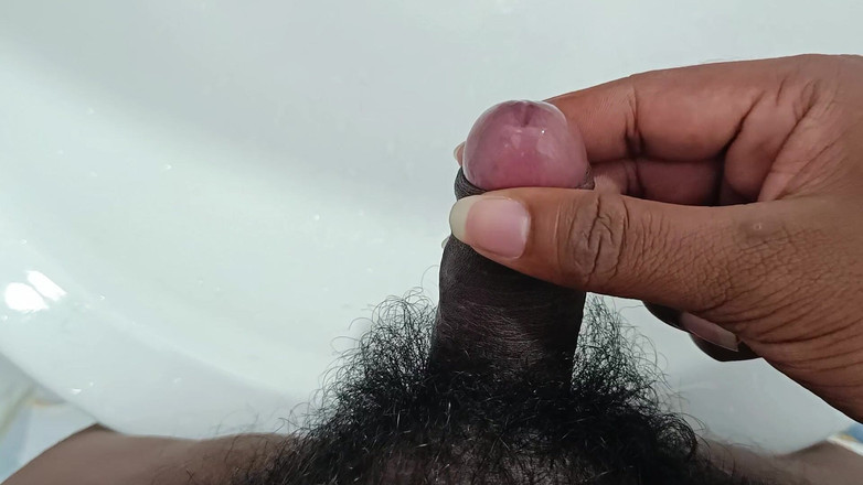 NewDickInTown: Pink Head Penis Cumming in to the Sink - Tasty Cum...