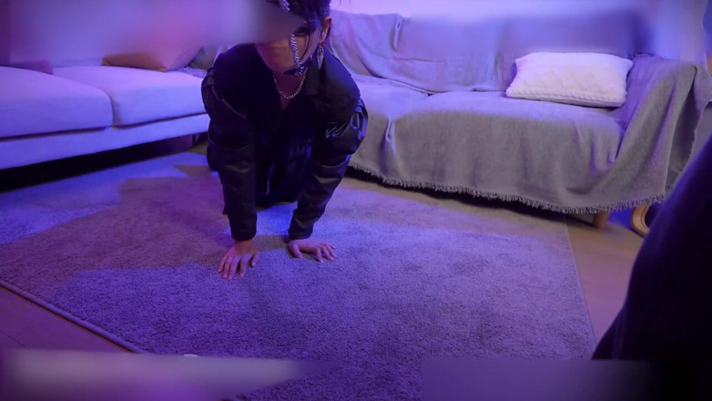 Aisan girl bondage: Ms7- bondage vibratore calze nere