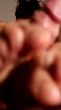 Footjob-Fetisch-Perspektive und aus nächster Nähe!