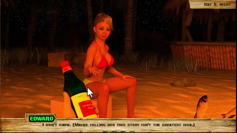Johannes Gaming: Pulau Lewd #5 - dia benar-benar suka menghisap zakar seolah-olah dia seorang...