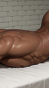 Cute Black Pretty Boy Hard Slamming Fleshlight with Red Cane Stripes