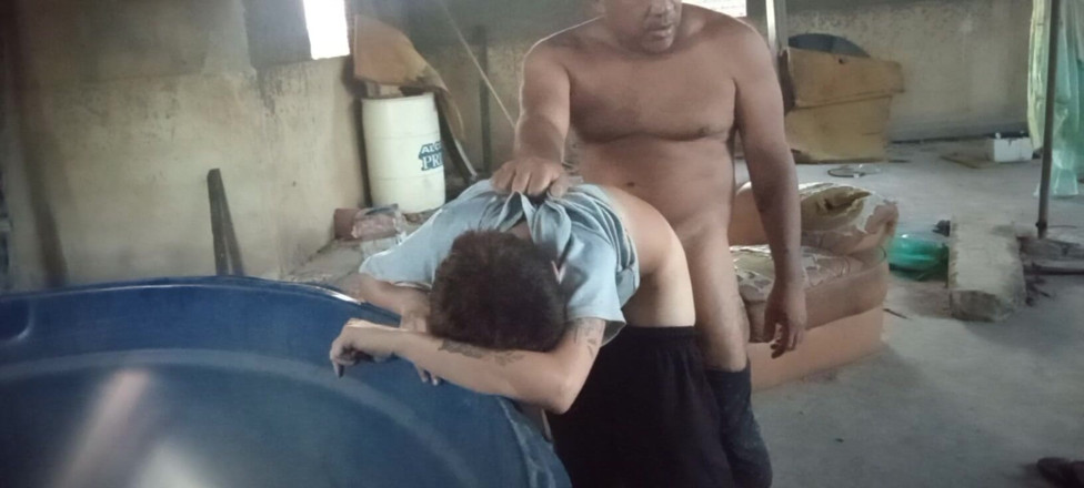 LeoOgro: Fucking the Ass of the Shoe on the Terrace 100% Anal