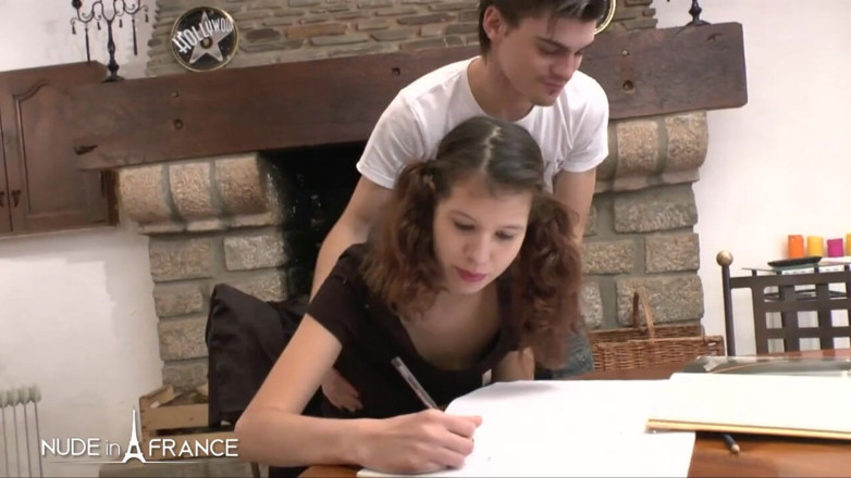 Nude in France: Stella is a naughty student getting hard fucked