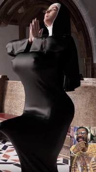 The Lord Answered the Holy Prayers of This Horny Nun and She Grew a Long Hard Futa Cock