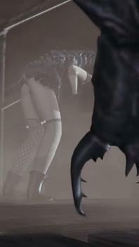 Chaurus Lair. Gothic Alt-Girl Dikongkek Pantat Oleh Serangga Dari Skrol Tua v Skyrim. Emptie41