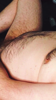 Hairy Bear Jerking off His Big Fat Proud Wiener