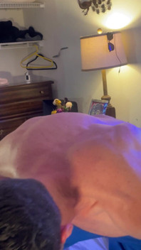 See My Grown Man Chest and Biceps Flex as I Jerk, Grunting as I Bust From Edging for a Few Hours
