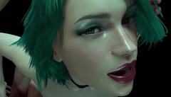Wraith ward: Sexy holka se zelenými vlasy je ošukaná zezadu: 3D porno