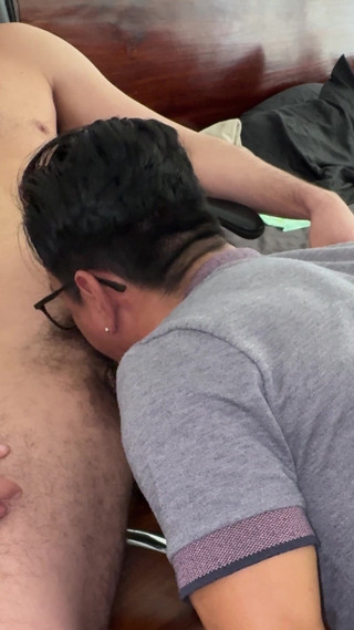 Danmel X: Folosind oral adânc în gât pentru a-l relaxa pe tati la...