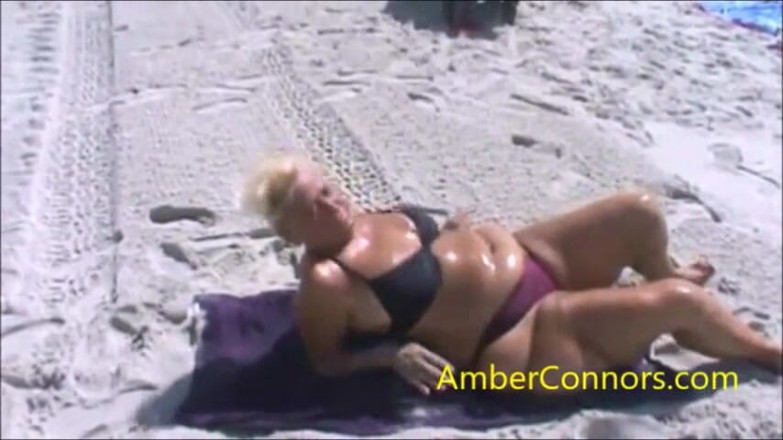 Amber Connors: Beach fun - Part 1