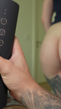 Stepson Gets Caught Testing the Secret Gift Toy While Huge Tits Come Out