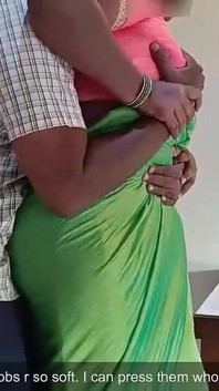 Vriends stiefmoeder neukt in groene saree met ondertitels -1