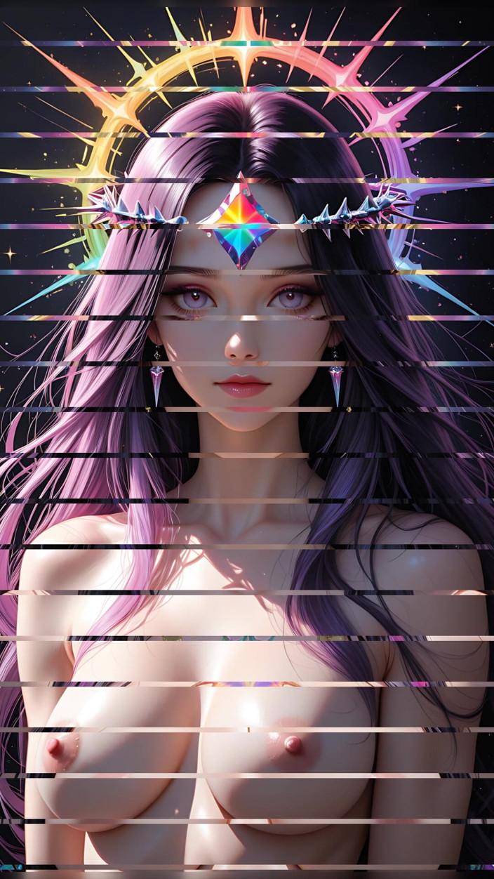 VelvetInk Studio: Лейкулкул Очка с Rainbow Prisms шипы, слайд-шоу земной фантазии красотки из искусственного искусства