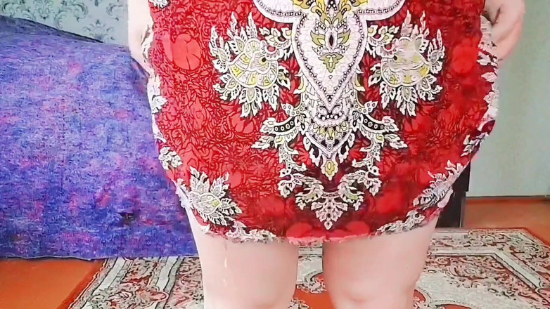 Kitty_Cross: Krátké šaty Sexy Ladyboy Sólo Tanec Striptýz Velký zadek Shemale Zadek