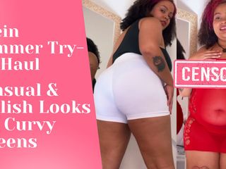 Cutiepiie Chubby: Annacutiepiie - Shein Summer Try-on Haul | Sexy & Stylish Looks for Curvy...