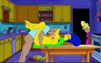Married Housewife Gets Fucked on the Kitchen Table While Her Husband Stands Quietly Behind the Door and Watches