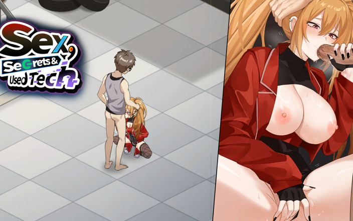 Adult Games by Andrae: Sex, Geheimnisse &amp; Gebrauchtes Tech-gameplay Teil 6 - Roxys Dampfender Blowjob Am Bahnhof