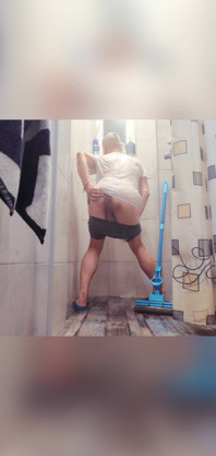 Beautiful Anal Cleaning in the Shower