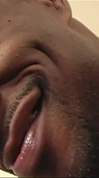 Sweet big ass ebony pleasured with a warm load in her mouth