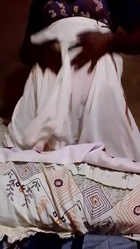 White Skirt Blue Panta