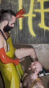 Ginger Bear Pissed & Fisted by Bearded Master