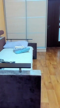 Quente sexy Myla_angel em sutiã branco, salto dos peitos, imprensa, aperto, lambida, puxão de mamilos, movimento erótico!