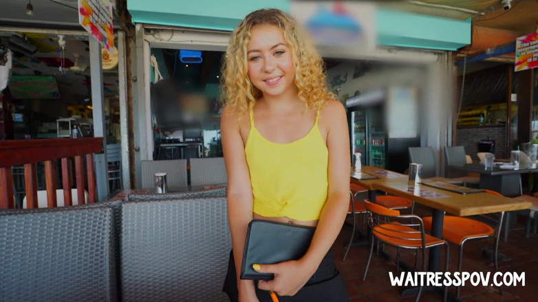 Waitress POV: Офіціантка, відео від першої особи - Еллі Аддісон - шахрай, шахрай, членосос