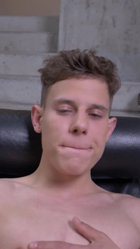 Young Twink Ollie Barn Jerks off His Big Cock - Twynkworld