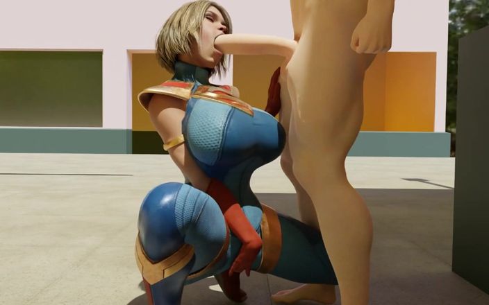 Velvixian 3D: Supergirl Sucking Dick at the Side of Store