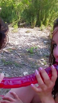 Skinny step sister teens having lesbian sex with huge toy