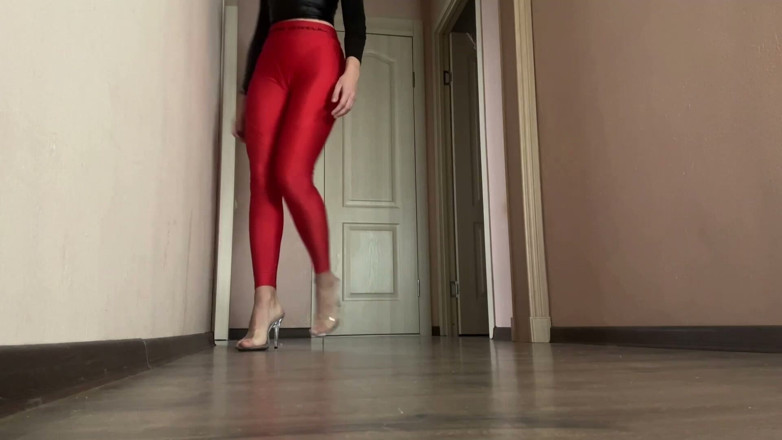 Skinny_lady69: Heel Clicks Finger Snaps, Tight Leggings Domme Seamless Loop
