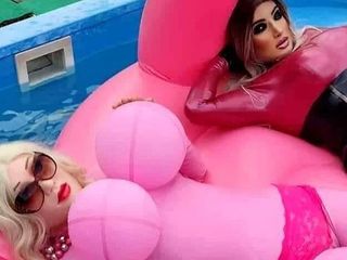 Erica Doll: Dolls in the pool