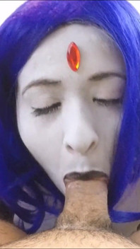 Raven Uses Her Juicy Tits