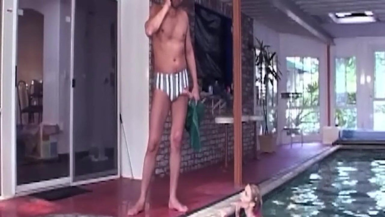 BANGORA RETRO CLUB: Mature MILF Gets Pounded Hard in Steamy Pool Sex