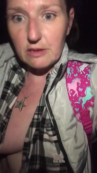 Got My Tits Out to Try and Cool Down Whilst Walking at Night