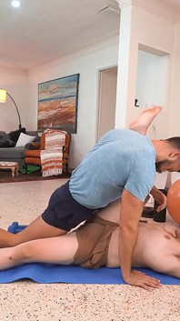 His Personal Trainer Is Engaged, so He Has to Fuck His Client's Ass Before the Wedding