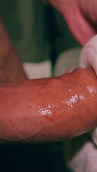 Closeup Asmr Beautiful Big Uncut Cock Fucking Fleshlight and Shooting a Big Cum Load