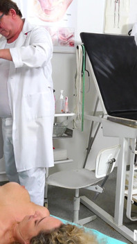 Physical Exam and Anal Temp Measurement of Hot Big Busty Mature
