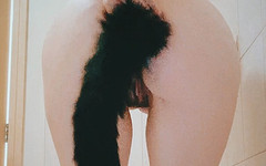 KINKY KIWI: Prima volta con la mia coda con il mio plug...