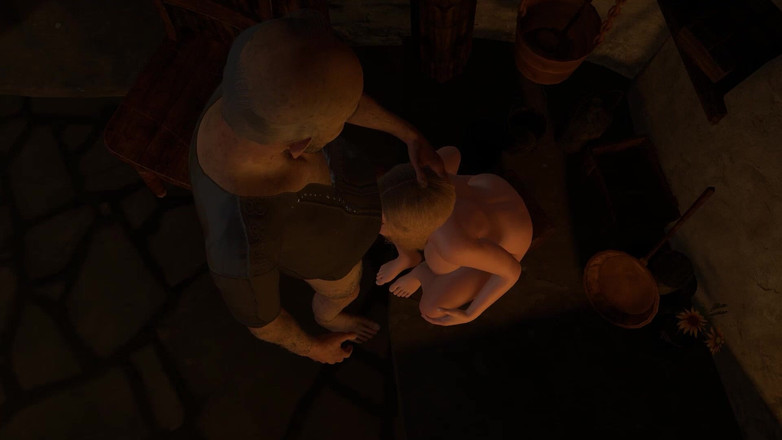 Wraith ward: Sexy blondýnka saje šedého starého muže