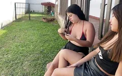 Our Friend Invites Us to a Cabin and We End up Having a Threesome Throughout the House
