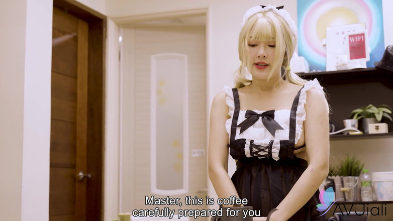 AV Jiali: La cameriera taiwanese kelly serve il suo padrone ogni giorno...