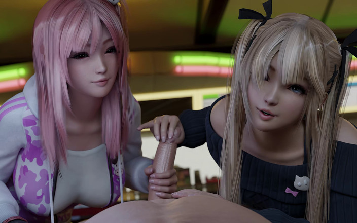 Orlikx: Honoka &amp; Marie Rose - Group Sex 3D Animation - Tight Pussies &amp; Cumshot (dead or...