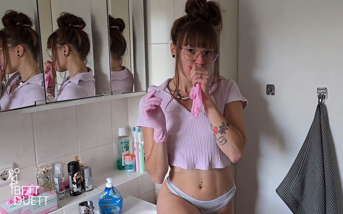 BettDuett: První latexový stříkací orgasmus !!