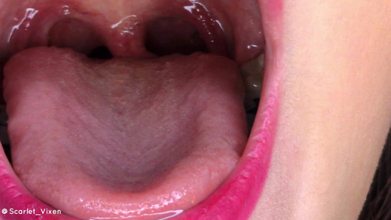 Scarlet Vixen: Uvula Flexing &amp; Vibrating