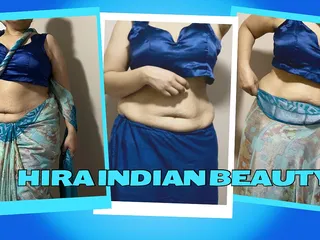 Hot 365 Entertainments: Hot Indian Stepmom Changing Saree in Bedroom - Sleeveless Blouse - Juicy...